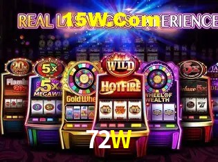 Tela de boas-vindas e lobby de jogos do aplicativo 72W